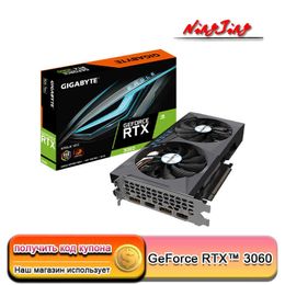 GIGABYTE GeForce RTX 3060 EAGLE OC 12G 15000MHz GDDR6 12GB ATX RTX3060 Support AMD Intel Desktop CPU LHR NEW