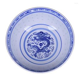 Bowls 1pcs Chinese Style Ceramic Bowl Tableware Blue And White Porcelain China Art Rice Kitchen Dinnerware Container