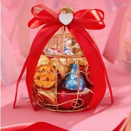 Gift Wrap Mini Golden Metal Bird Cage Retro Baby Shower Box Guest Birthday Party Souvenir Candy