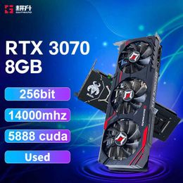 Used GAINWARD RTX 3070 8GB Graphics Card GDDR6 NVIDIA GeForce RTX3070 256Bit 14000mhz Gaming Video Cards for Desktop