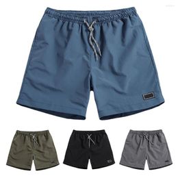 Men's Shorts I -Jewelry M-5XL Men Casual Breathable Quick Dry Pants Pockets Beach Solid Colour Sport