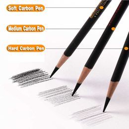 art supplies 12 Pcs Charcoal Sketch Pencils Set Soft Medium Hard for Sketching Drawing Painting design Office School Stationery