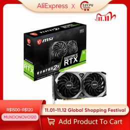 MSI GeForce RTX 3060 Ti VENTUS 2X 8G OCV1 LHR RTX 3060TI 8GB GDDR6 8-pin x 1 14000MHz Support AMD Intel Desktop CPU NEW