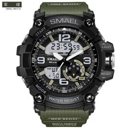 SMAEL SL1617 relogio men's sports watches LED chronograph wristwatch military watch digital watch good gift for men & boy3218