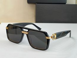 Flat Top Pilot Sunglasses for Men Glasses Gold Black Grey Cool Fashion Sunglass Sunnies Shades UV400 Eyewear with Box