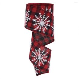 Christmas Decorations Convenient Wrapping Ribbon Snowflake Festival Props Reusable Xmas Tree Wreath