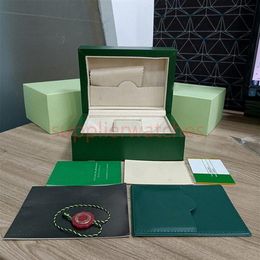 Rolex box Cases green wood accessories certificate card men's Watches box suitable for more than 116610 126613 326235 submari308i