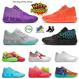2023MB.01Top Quality LaMelo Ball MB01 Basketball Shoes Mens Purple Cat Beige Rick and Morty White Silver Buzz City Queen City Womens Sneakers Sports