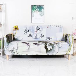 Chair Covers Chinese Flowers Sofa Slipcovers Tight Wrap All-inclusive Slip-resistant Elastic Cubre Towel Corner Cover Couch Cove