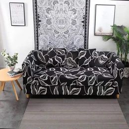 Chair Covers Black Slipcovers Sofa Couch Cover Tight Wrap All-inclusive Slip-resistant For Home Living Room Christmas