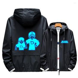 Men's Hoodies Athletic Sports MAJOR Cosplay Hoodie Noctilucent Print Zipper Fashion Summer Thin Men Jacket