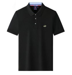 20230 Polo da uomo a maniche corte di marca Paul di fascia alta 100% cotone risvolto Affari coreano estate Ricamo Abbigliamento da uomo Colori multipli