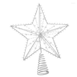 Christmas Decorations Star Tree Topper Iron Hollow Ornament Classic For Home Office Shopping Mall El