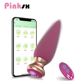 Beauty Items Wireless Remote App Anal Vibrator sexy Toy For Couple Plug Male Prostate Massage Vagina G Spot Dildo Anus Butt