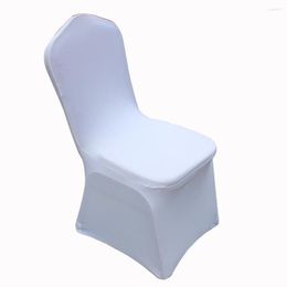 Chair Covers 10pcs/lot Removable Stretch Spandex Polyester White El Banquet Cover For Wedding Ceremony Party Decoration