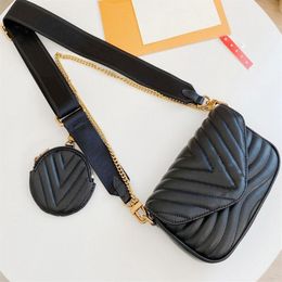 2pcs set Genuine Leather Women Luxurys Designers Crossbody Bag Womens Handbags Wallet Bag Shoulder Bags Shopping Pruse Tassel Hand191Z