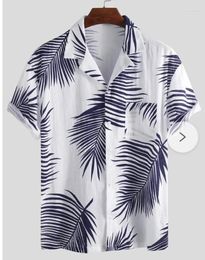 Men's Casual Shirts For Men 2023 Summer Printed Hawaiian Men's Vacation Seaside Mens Clothing
