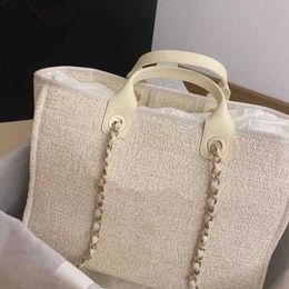 2024 Designer Bags Women Handbags Summer Beach Shoulder Bag Canvas Shopping Bag Ladies Fashion Tote with Amazing Quality case