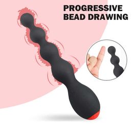Beauty Items Male and Female Anal Vibrators Back-in Plug Pull Beads SM Vibrating Rotating Bead Wand G-spot Stimulation Starter Toys