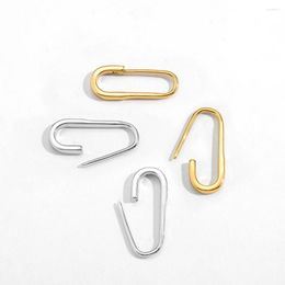 Stud Earrings Punk Style U-shaped Safety Pin For Women Gothic Gold Colour Metal Small Paper Clip Ear Studs Female Jewellery Gifts