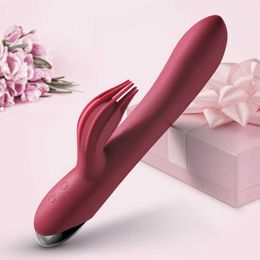 Beauty Items Dildo Rabbit Vibrator for Women 10 Speed USB Rechargeable Powerful Clitoris stimulation Massage G-spot Adult sexy Toys