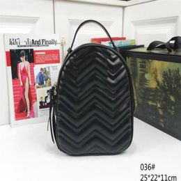 Girl Marmont Pu Leather handbag Women Bag Children School Bags Backpack Famous Lady Backpack Bag Travel Bag216T