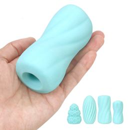 Male Masturbation Cup Penis Pump Sex Toy for Man Artificial Vagina Real Pussy Glans Sucking Machine Cock Enlargement Erotic Shop