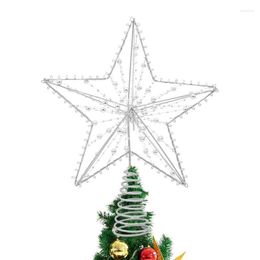 Christmas Decorations Tree Topper Star Glittered Themed Decors With Classic Look Suitable For Giving Your