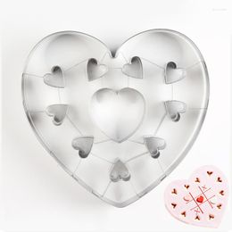 Baking Moulds Stainless Steel Biscuit Mold Large Heart Shaped Cookie DIY Tool Pastry Fondant Cake Decorating Tools