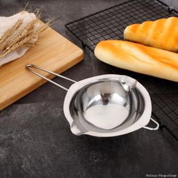 Bowls A Non-stick Long Handle Wax Melting Pot Stainless Steel DIY Scented Candle Soap Chocolate Milk Bowl Butter Tool