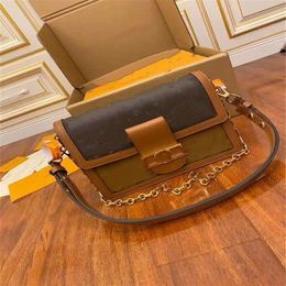 Fashion bags women Genuine leather bag with letters Accessories classic presbyopic handbag Pouch retro lady shoulder hanbags258Z