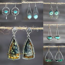 Dangle Earrings Bohemian Ethnic Style For Women Trend 2023 Vintage Tribal Long Drop Earring Fashion Personality Jewellery Gift