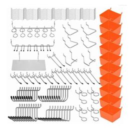 Hooks 228PCS Hanging Plate Hook Classification Variety Suit Garage Storage Shelf Clothes Hanger Box