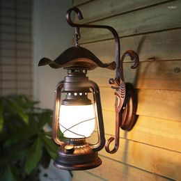 Wall Lamps Retro Nostalgic Personality Inn Antique Horse Lamp Old Kerosene Courtyard Corridor Decoration Staircase