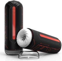 Automatic Male Masturbators Vibrating Masturbator Cup with 7 Thrusting Heating Modes Sex Toy Electric Pocket Pussy for Man