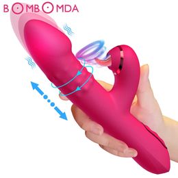 Beauty Items Clitorals Sucking Vibrator for Women Rotating Beads G Spot Anal Vaginal Sucker Stimulator Realistic Vibrating Dildo Adult sexy To