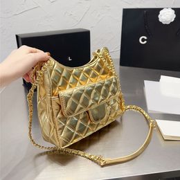 COCO Golden Diamond Lattice Leather Crossbody Bags Croissant wallet Shoulder the tote bag Women Lady Luxurys Designers satchel Buc243A