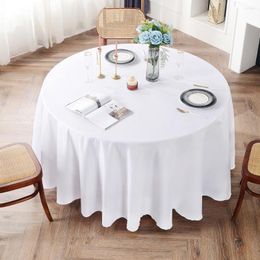 Table Cloth Round Satin Tablecloth Banquet Dining Decoration Simple Cover For Outdoor Party El Home Wedding Decor