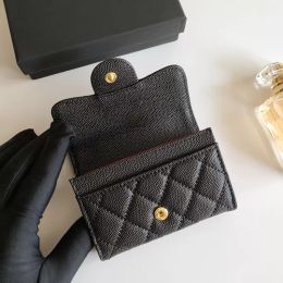Fashion womens High-end designer wallet ladies black pink purses high quality coin purse pocket interior slot leather luxury handb2820