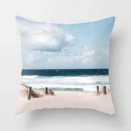 Beach Pillow Case cover Pillowcase Sofa Throw Home Car Cushion Covers Sea Shipping RRC843