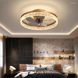 Ceiling Lights 2023 Led Fan With Light And Silent Control Chandelier For Bedroom Living Room Decorative Lamps Lighting Ventilator