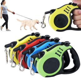 Dog Collars 3M/5M Leash Pet Automatic Traction Belt Puppy Outdoor Travel Running Walking Electric Harness Accessories
