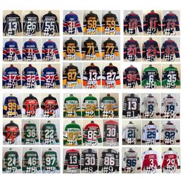 q888 Reverse Retro Hockey Jersey Auston Matthews Winter Classic Alexander Ovechkin Mark Connor McDavid Patrick Kane Patrice Bergeron Roman