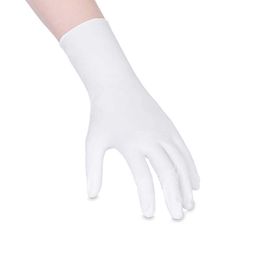 12pairs in Titanfine Hot selling waterproof white disposable biodegradable clean nitrile glove