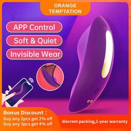 Beauty Items Wearable APP Control Vibrator Remote Panties Women Toys Clitoris Massager Erotic Mini Bluetooth Butterfly Wireless Vibrating Egg