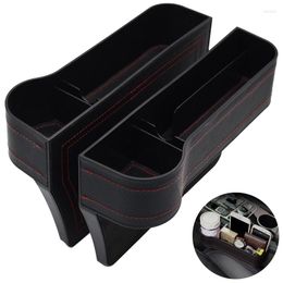 Car Organizer Seat Storage Box Universal Card Phone Holder Pocket Gap Slit Catcher 1Pc