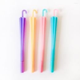 200pcs/ Lot Cute Umbrella Gel Pen 0.5mm Black Stationery Student Learning Supplies Kids Gifts Office