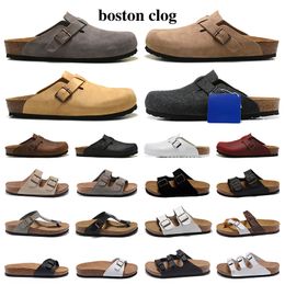 sandálias de grife homens mulheres slides sliders plataforma chinelos sandálias boston soft mules tamancos camurça couro sapatos slingbacks sandalias 23ss