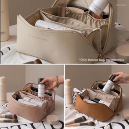 Storage Bags Portable Cosmetics Bag Case Zipper Large-capacity Women Girl Toiletries Makeup Organizers For Home Travel