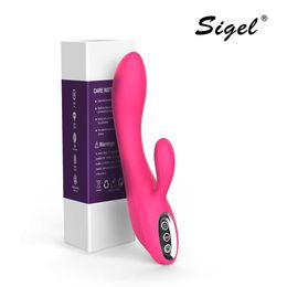 Beauty Items Powerful With Shock Function 10 Modes Dildo Vibrator Vagina Clitoris Masturbator G-Spot Dual Stimulator sexy Toys For Women Adult